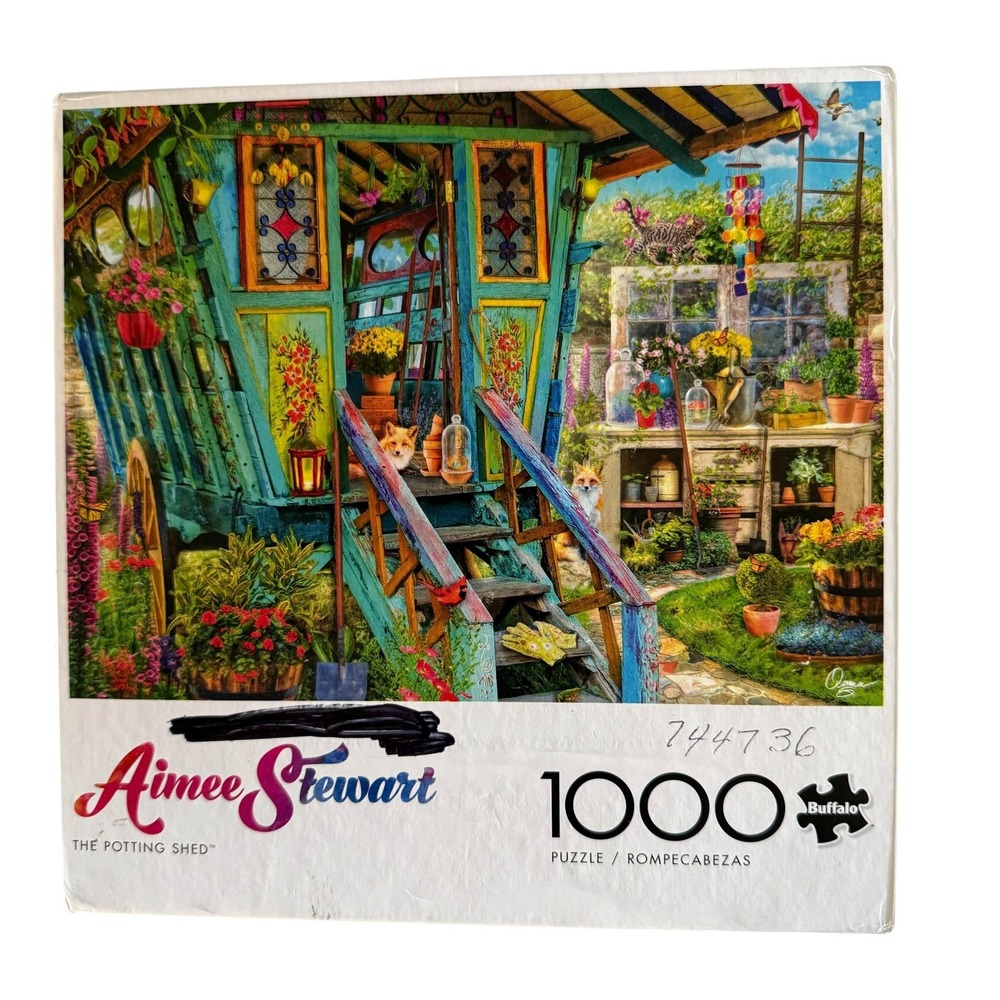 Buffalo Games Aimee Stewart The Potting Shed 1000 Piece Jigsaw Puzzle 91520 - Picture 1 of 10